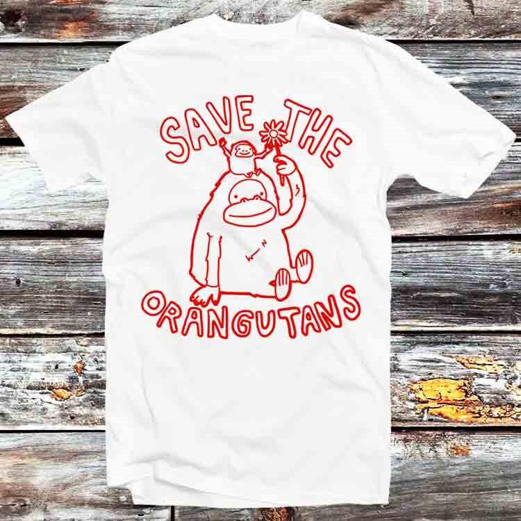 

Save The Orangutan Homage Monkey Jungle T Shirt B983 L