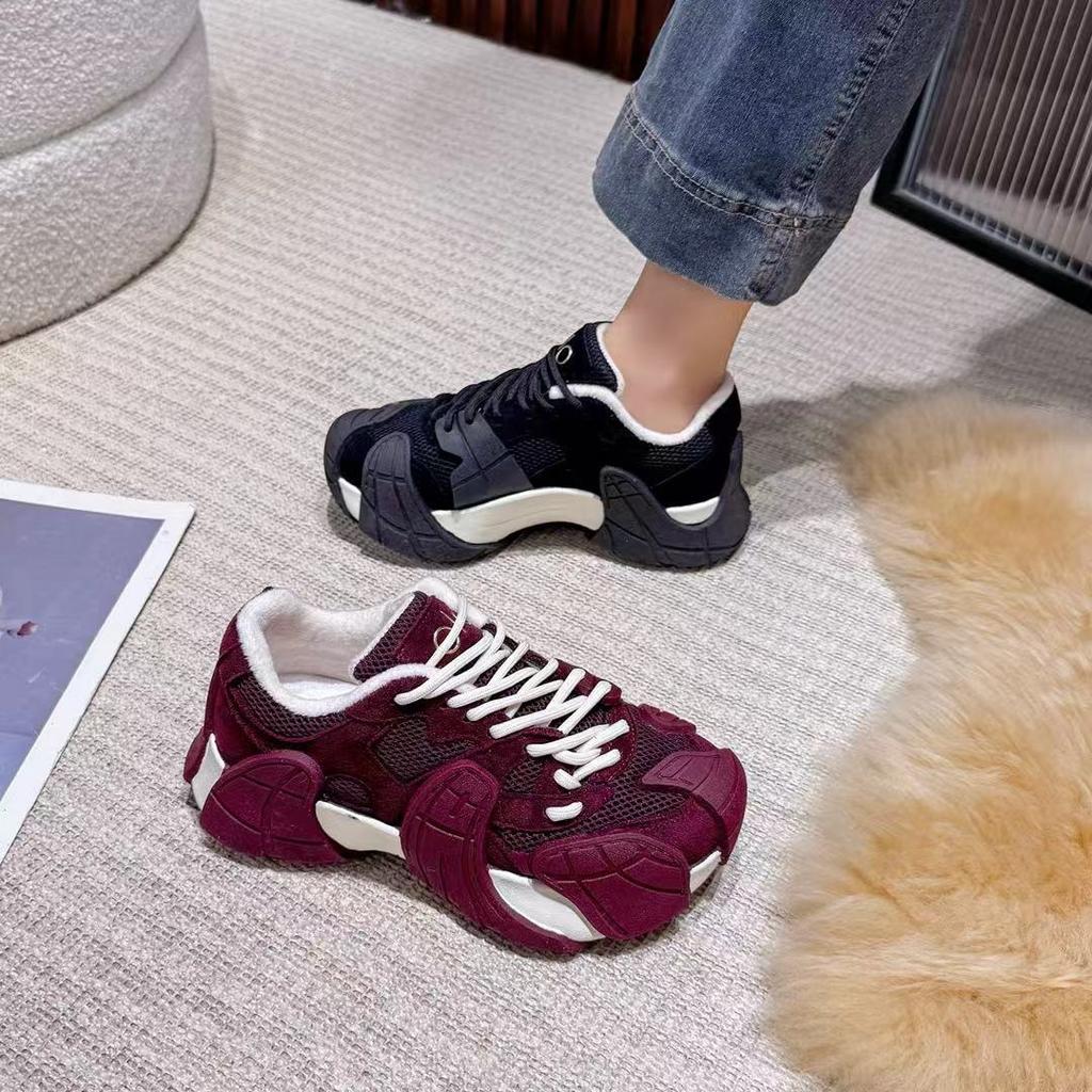 European Station Autumn Explosion Platform Daddy Shoes Octopus Leather Casual Shoes Muffin Platform Eli Street Shoes Women's Shoes