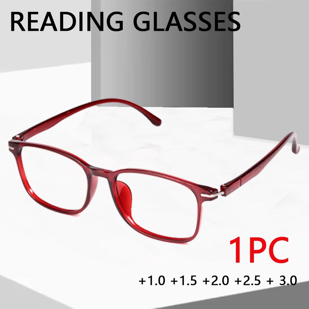 1PC Business Ultra Light Men Reading Glasses High Definition Presbyopia Glasses Anti Blue Light Glasses Power +1.0 To +3.0