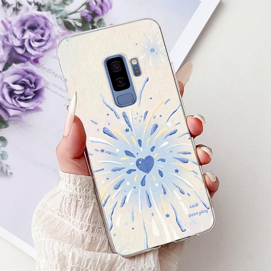 For Samsung Galaxy S9 Case SM-G960F Cute Cat Painted Cover Soft Slim Phone Case For Samsung S9 Plus S 9 Galaxy S9+ SM-G965F Bags