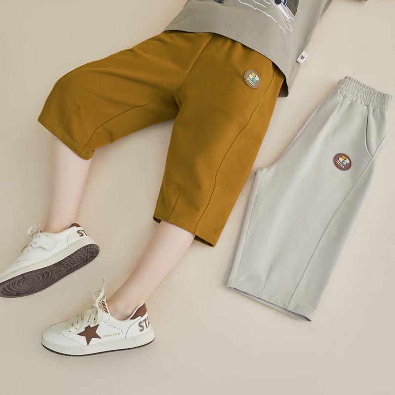 

Летние хлопковые вязаные брюки-капри для мальчиков 120