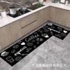 Quick-Dry Kitchen Floor Mat With Diatomaceous Earth Absorbent Surface Non-Slip Water-Resistant Easy-Clean Rug Cooking Area