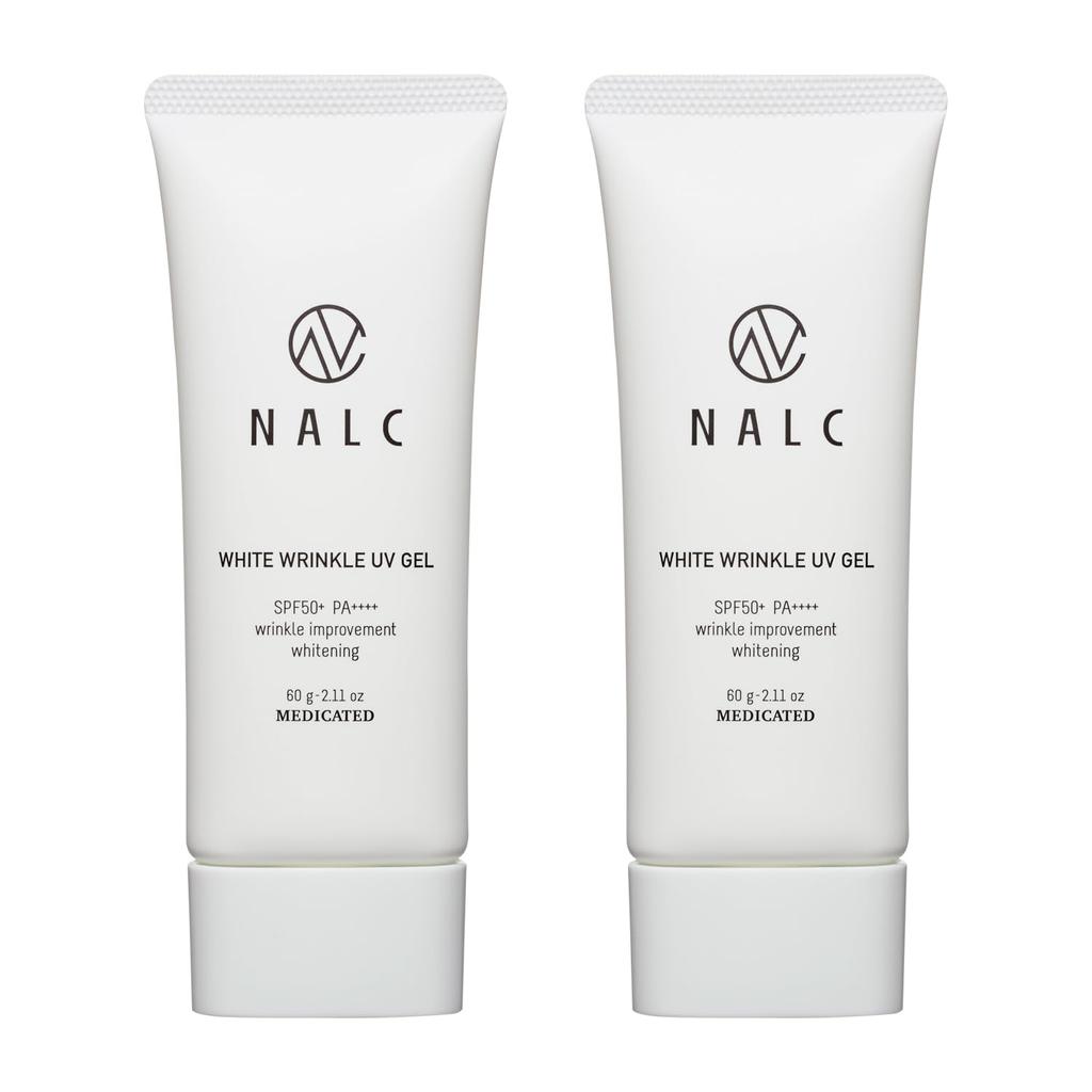 Niacinamide Set of NALC Whitening Wrinkle Improvement Sunscreen Gel Sensitive Skin 60g x 2 [Sunscreen 2] Anti-stain SPF50+ PA++++ Quasi-drug