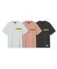BEENTRILL Vintage Taping One-Point Dyed Short Sleeve T-Shirt (Deep Pink)