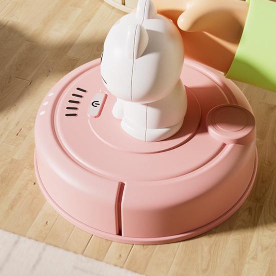 Cat Robotic Vacuum Cleaner Car Toy Inertial Drive Pull Back Cartoon Kitten Sweeper Vehicle Educational Toy Toddlers Boys Girls Gift