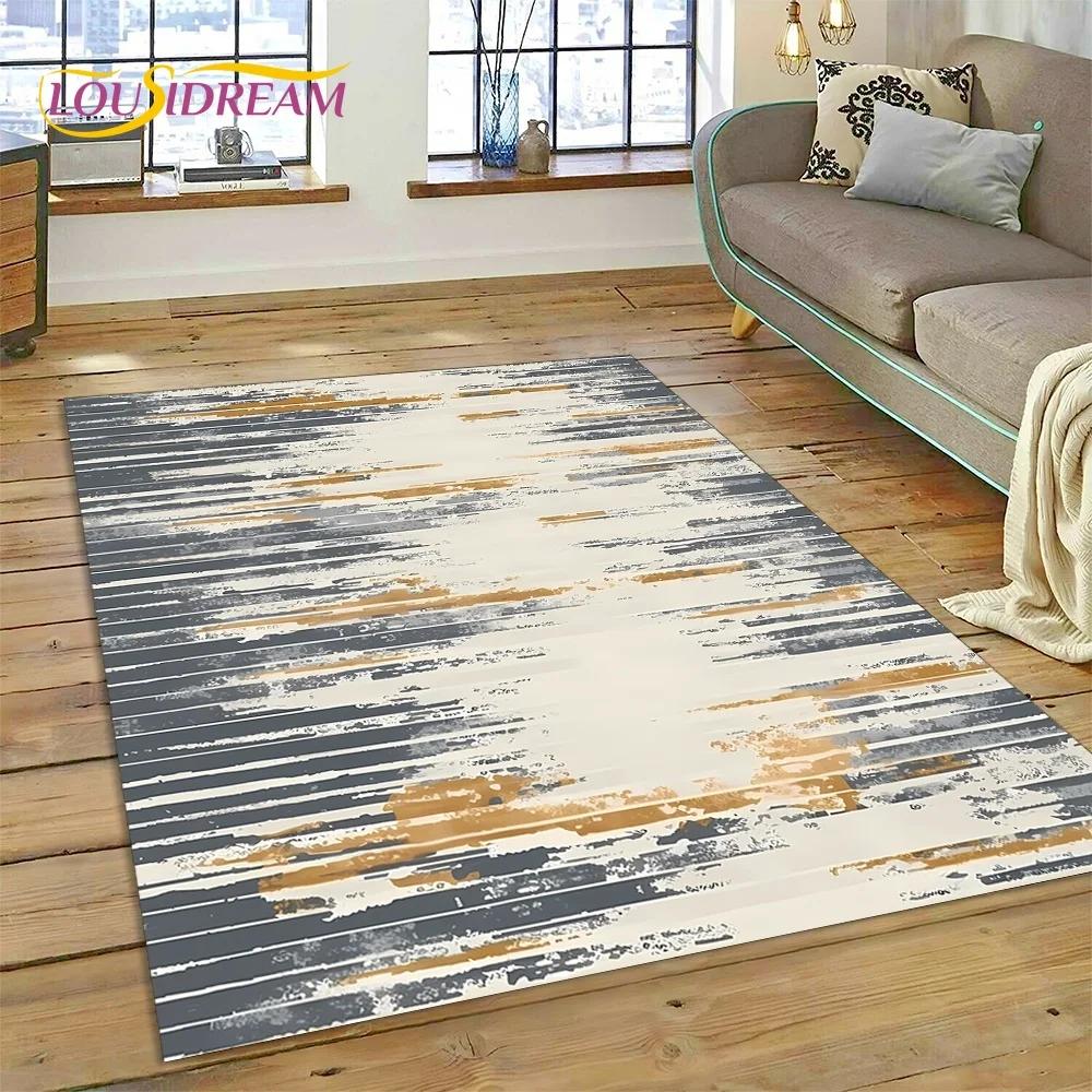 3D Bohémský Abstraktní Moderní Umění Geometrie 27 Styl Nový Koberec pro Obývací Pokoj Ložnici Domácí Dekorace Pohovky, Protiskluzová Podložka na Podlahu