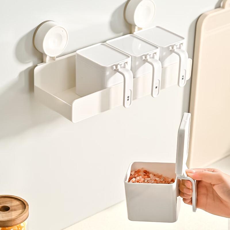 Suction Cup Wall-Mounted Kitchen Storage Rack