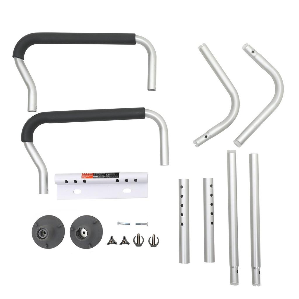 Toilet Safety Rail, Bathroom Toilet Seat Frame, Adjustable Width & Height Fit Most Toilets, Supports 300lbs, Toilet Handles Grab Bars with Padded