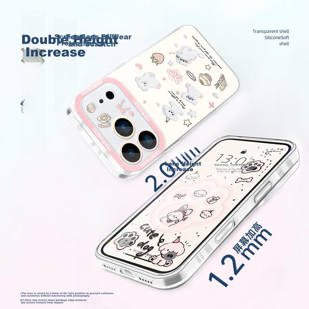 IPhone 17 Pro Max Case, Full Lens Protection, Transparent Soft, Silicone Shockproof, Cute High-End Design - Magic Castle