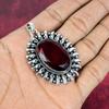 Garnet 925 Solid Sterling Silver Pendant, Handmade Gemstone Pendant Jewelry, Gifts For Wife Brand New Pendant