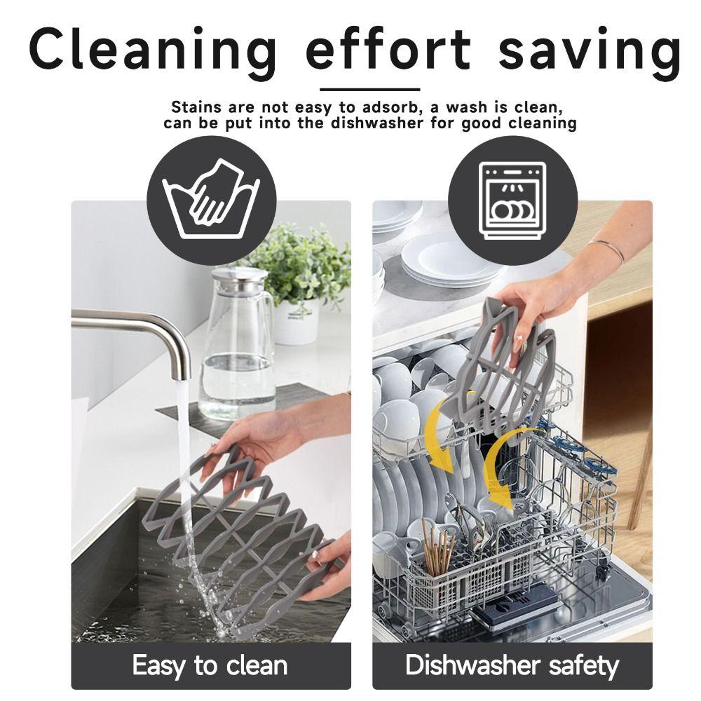 Silicone Table Placemat Foldable Plate Coaster Multifunctional Pot Pan Mat