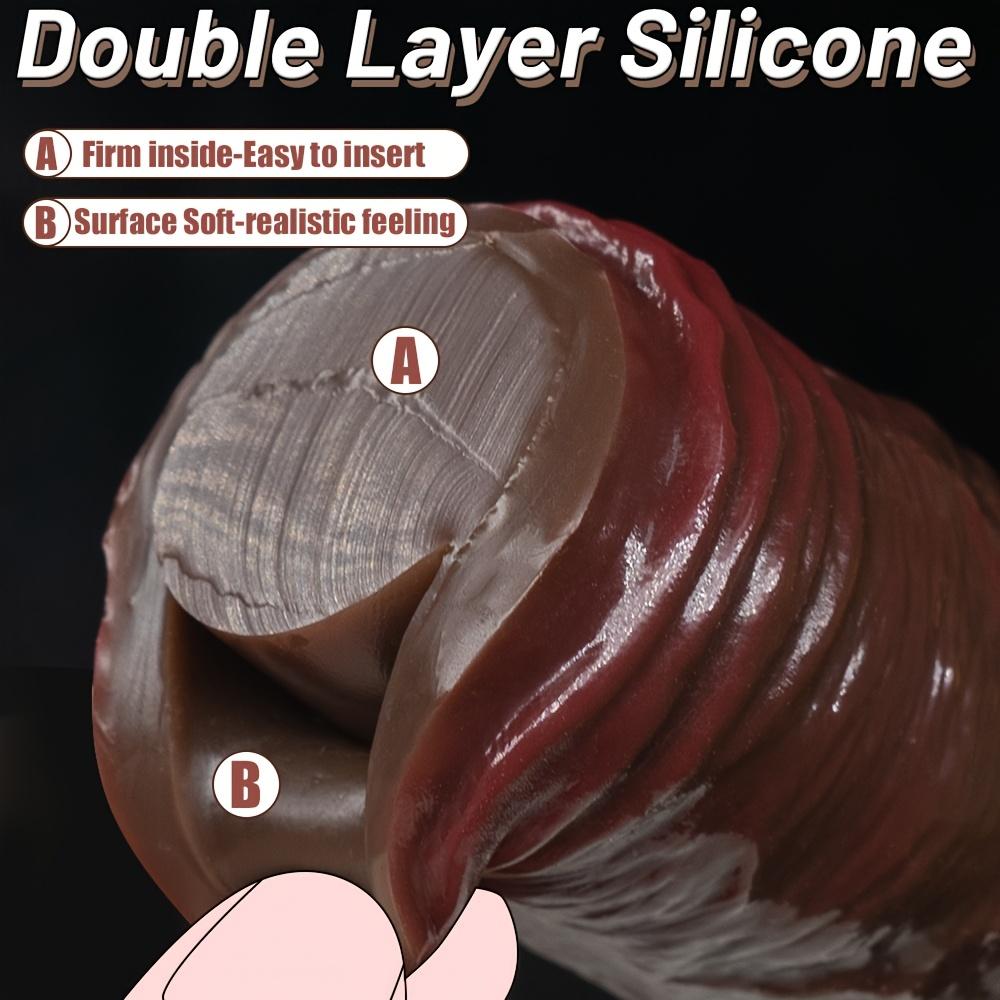 Kávová dilda v různých velikostech | Silné přísavky | Silná dilda pro stimulaci klitorisu, vagíny a bodu G | Sexuální hračka pro dospělé pro muže, ženy a páry