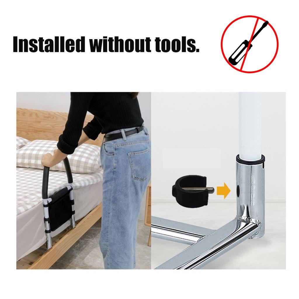 Bed Rail Handle Railing Secure Assist Adult Elderly Safety Aid Handrail Bedroom 20.7Inches