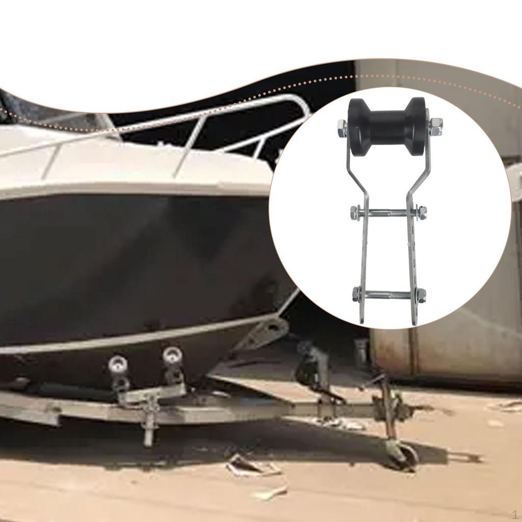 Trailer Adjustable Keel Roller Bracket Assembly 5” Rubber Professional Replacement