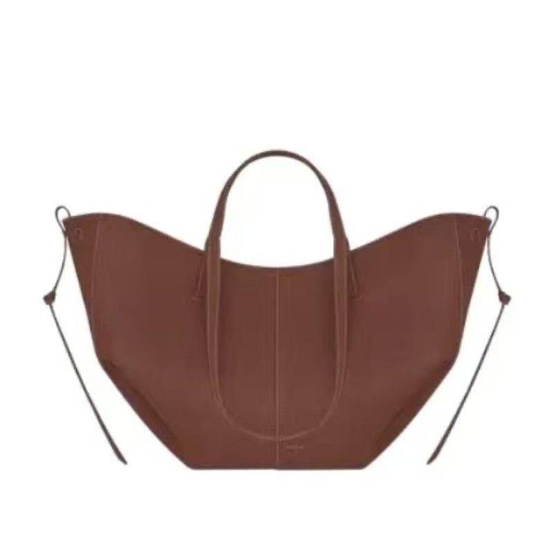 PENE Wing Bag Cyme Large Capacity Portable Shoulder Tote Bag Genuine Leather Women's Bag Underarm Bag Cowhide