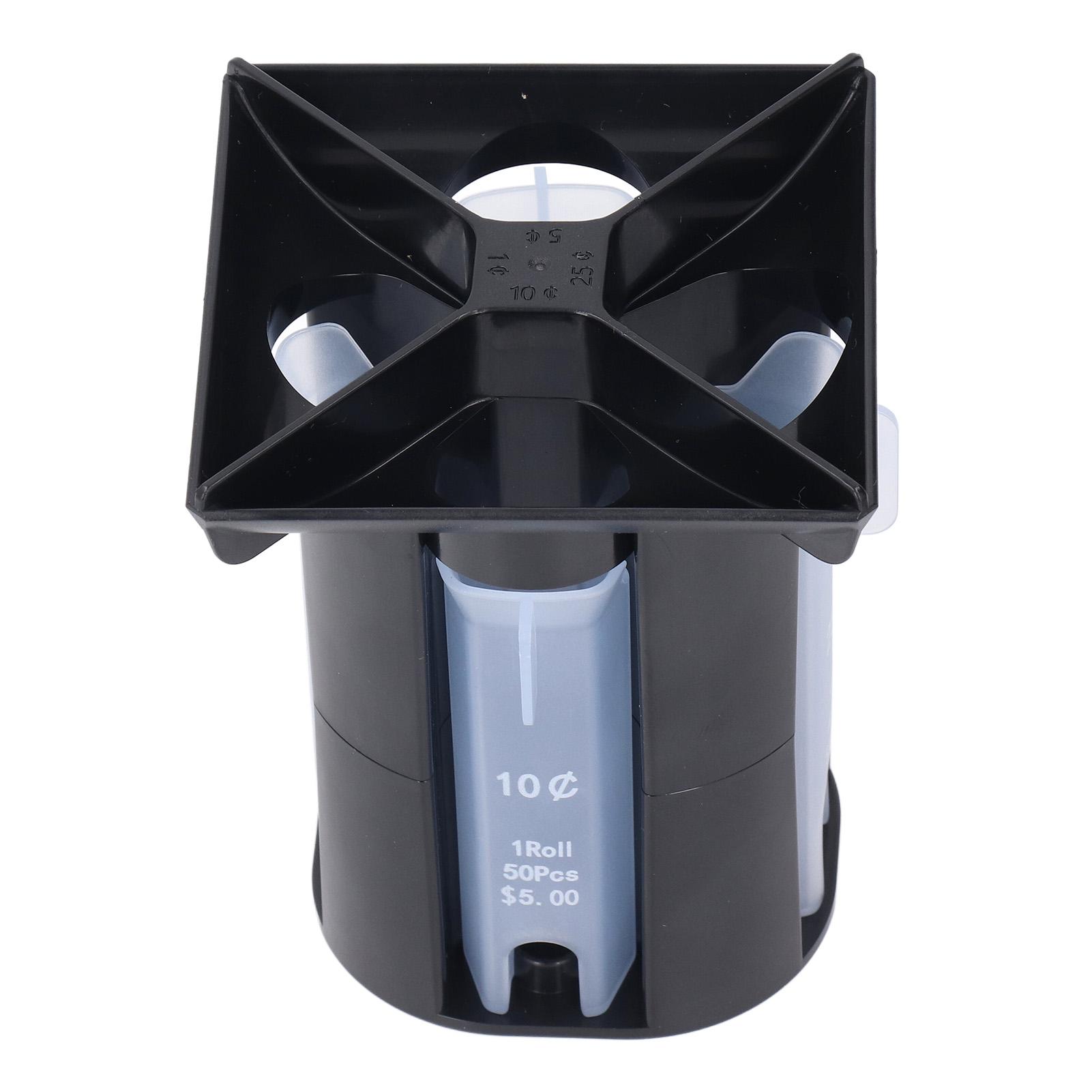 

USD Coin Sorter Accurate 4 in 1 Coin Roller Change Counter Machine for 0.01 0.05 0.1 0.25 Dollars