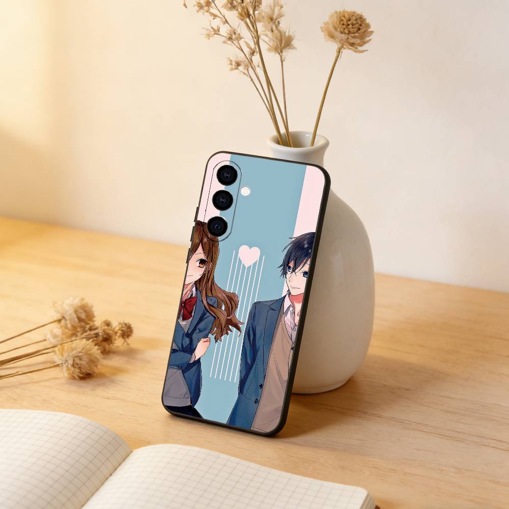 Horimiya Phone Case Black Silicone Soft For Samsung Galaxy A73,A72,A71,A70,A53,A52,A51