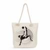 Athletic Characters Print Thick Rope Single-shoulder Beach Bag 7314