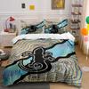 Gecko Tribal Art Pattern Bedding Duvet Cover Set  (1*Duvet Cover 2*Pillowcases, Without Duvet Insert)
