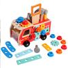 Kids' Educational Tool Cart & Car Assembly Set