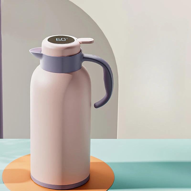 Termos Velkokapacitní Termální Láhev na Vodu s Displejem Teploty Termoska na Čaj a Kávu na Horkou Vodu nebo Termo Džbán Láhve