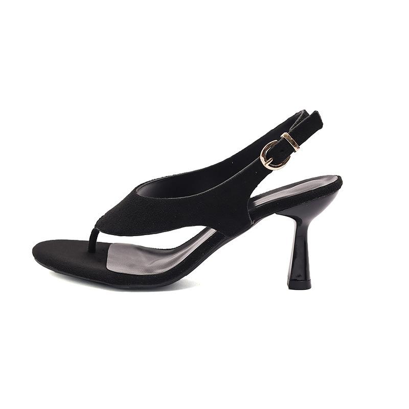 

Women Sandals Fashion High Heels Sandals For Summer Women Shoes Ankle Strap Heel Zapatos Mujer Summer Footwear Women Pumps 35 чёрный