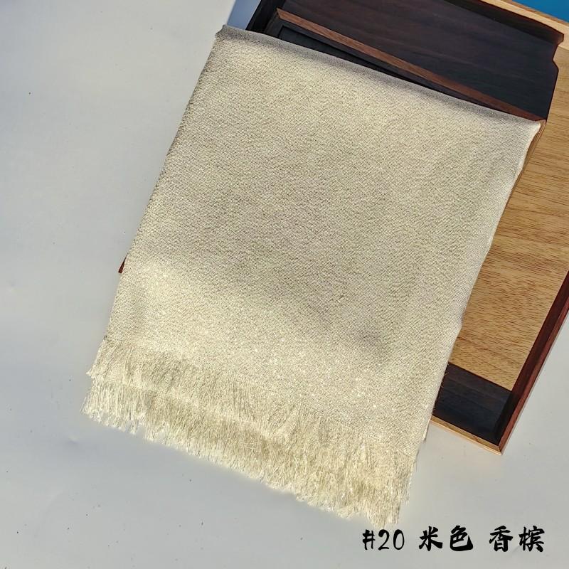 Lastest Brand Design Scarf Shiny Solid Color Shawls Rayon Fabric Gold Silk Silver Wire Head Shawl Fringe Hijab For Women