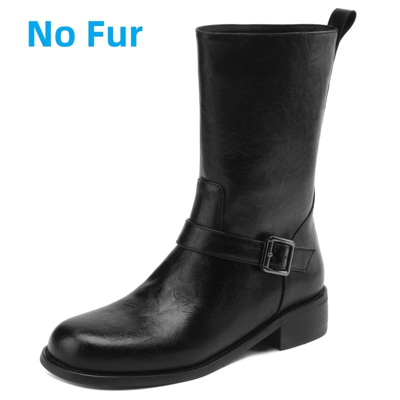 

Сапоги до середины голени из натуральной кожи для женщин, новые тенденции 2024 года, обувь для осени и зимы, мужские мотоциклетные ботинки в стиле вестерн, большой размер 48, комфорт 34