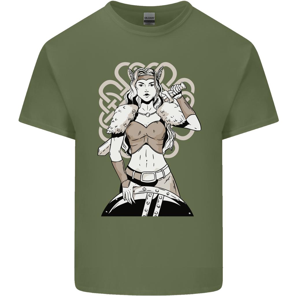 A Female Viking Shield Maiden Warrior Unisexs Light Cotton TShirt