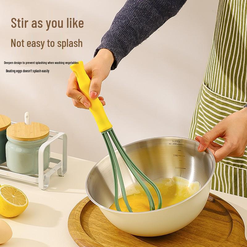 304 Stainless Steel Multi-purpose Bowl with Measuring Scale - Ideal for Beating, Baking, Kneading, Cooking, and Salads.
