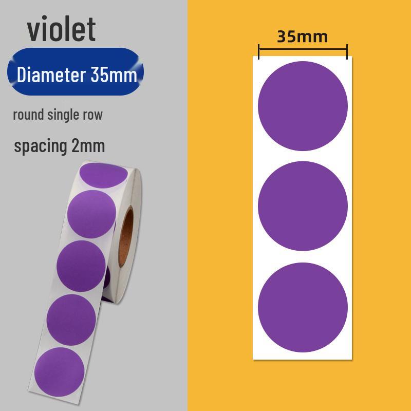 Colorful Self-Adhesive Round Dot Stickers - Writable Small Paper Labels