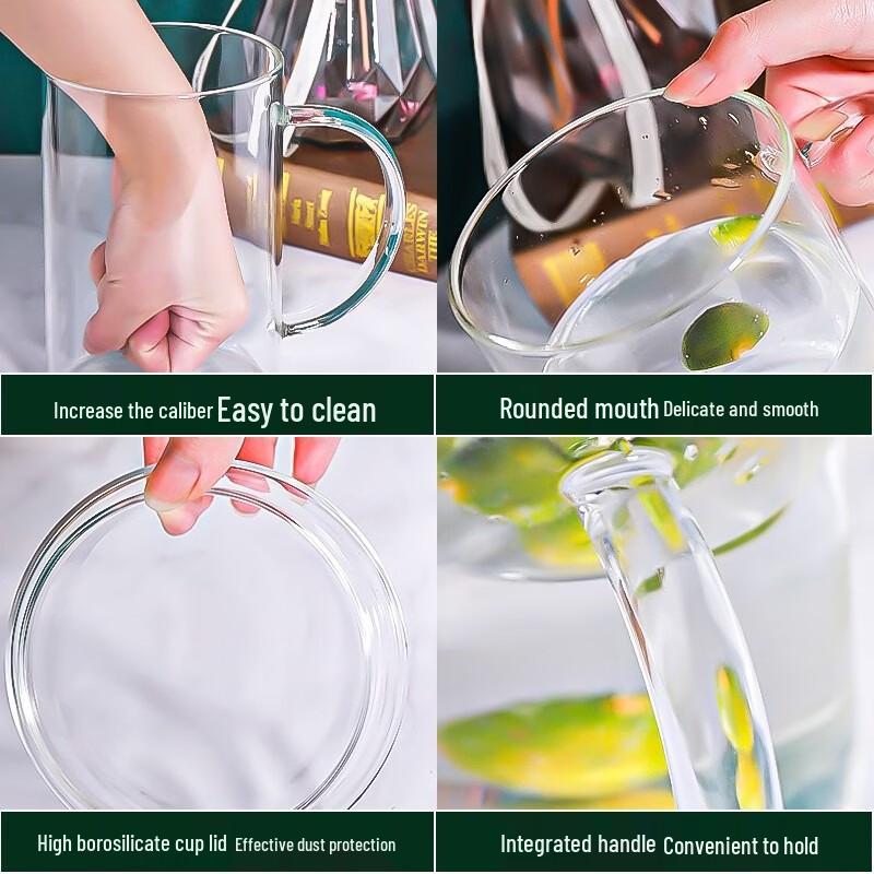 Yipan Heat-Resistant Borosilicate Glass Tea Cup