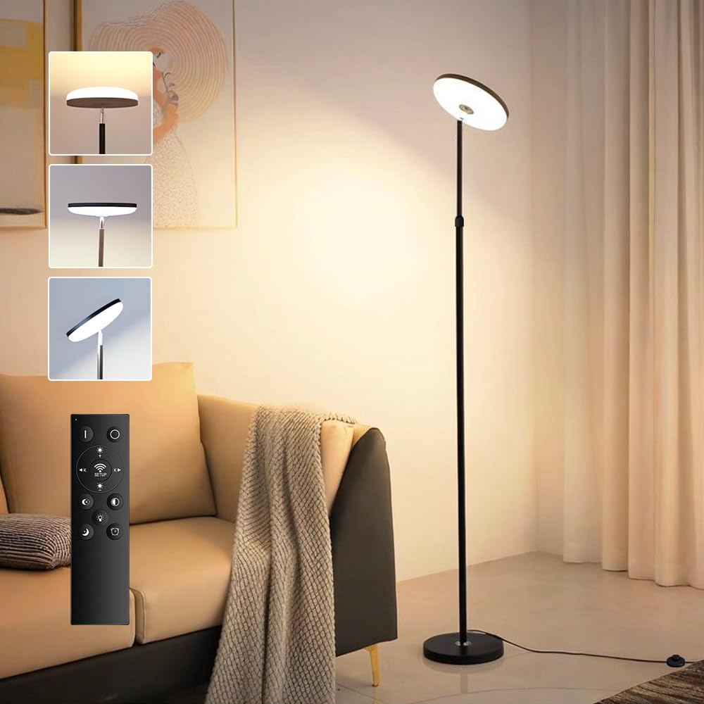 

Торшер светодиодный сверхяркий Arayuru, современный дизайн для гостиной и спальни, мягкий свет для защиты глаз, идеально подходит для чтения и создания настроения,