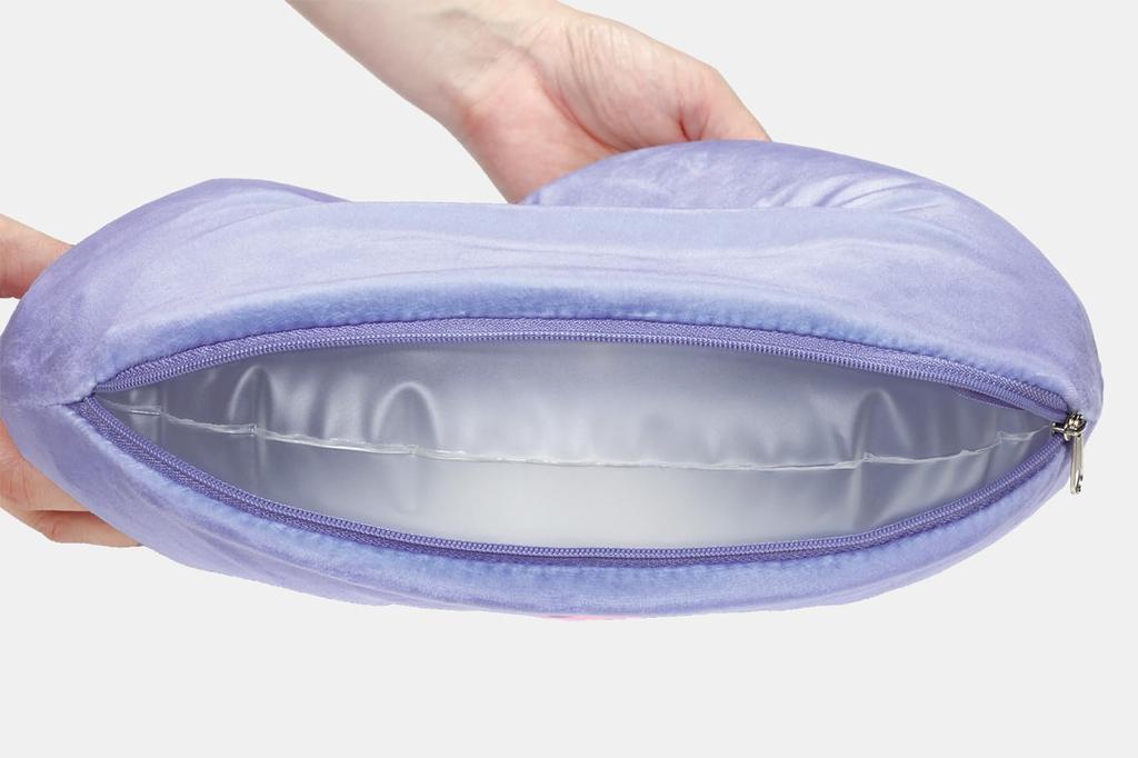 Skater Air Neck Pillow Kuromi Sanrio with Exclusive Pouch ZANP1