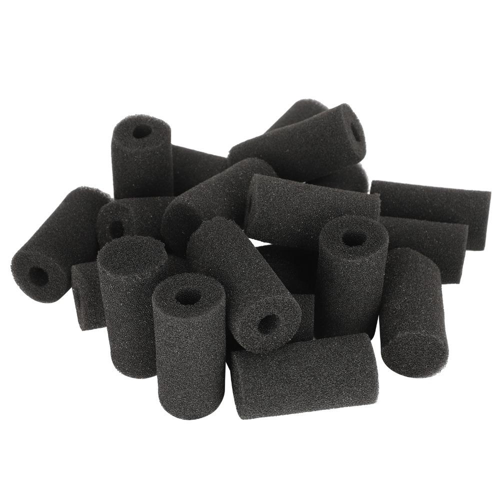 20Pcs Black Aquarium Intake Sponge Guard Fish Tank Filtration System