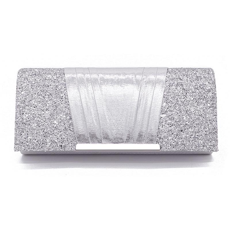 2024 Summer Sequin Pleated Evening Shoulder Bag