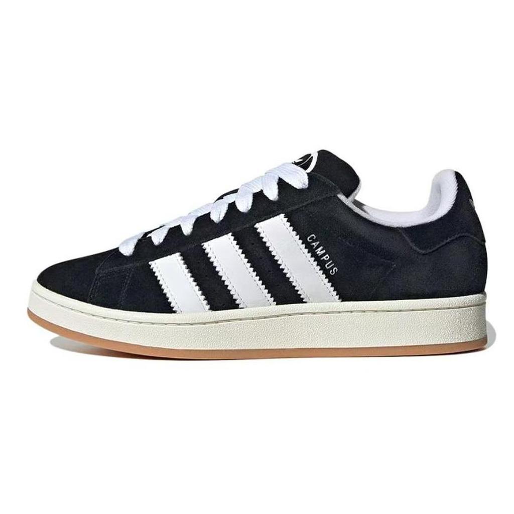adidas Originals CAMPUS 00er Jahre Rutschfest Abriebfest Niedrig geschnitten Skateboard-Schuhe Unisex Schwarz HQ8708(Team76-)