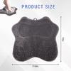 NAFJYR Silicone Foot Scrubber Mat for Shower Bath Foot and Back, Shower Feet Brush Pad with Wall-Mounted Suction Cups