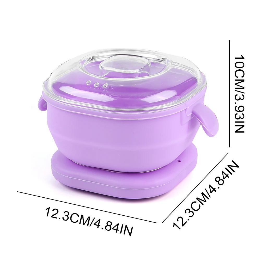 400ml Foldable Wax Warmer for Hair Removal Portable Silicone Wax Heater SPA Body Epilator Paraffin Waxing Melt Pot Machine