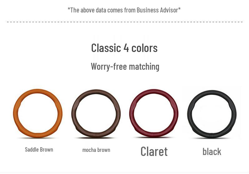 Jiangling Teshun Baodian Yuhu 3/5/7/9 Genuine Leather Non-Slip All-Season Universal Steering Wheel Cover