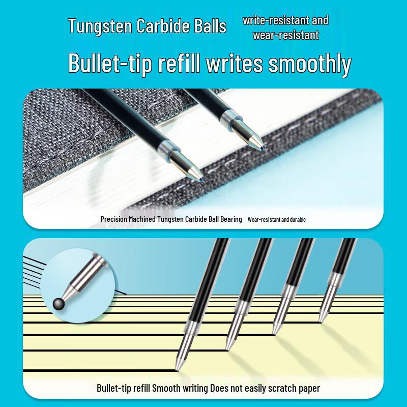 Deli 6959 0.7mm Blue Ballpoint Pen Refills