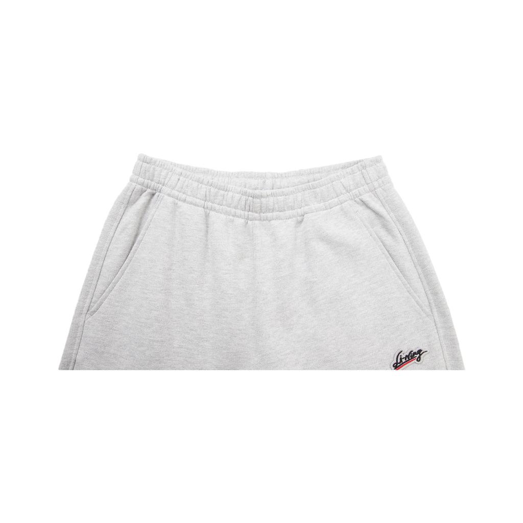 Li Ning Sports Lifestyle Series Loose Letter Logo Winter Knitted Sweatpants Women Bottoms AKLV838-4