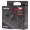 Hama Germany  Kooky Black Wired Earphones with Mic, 3.5mm, Officially Imported