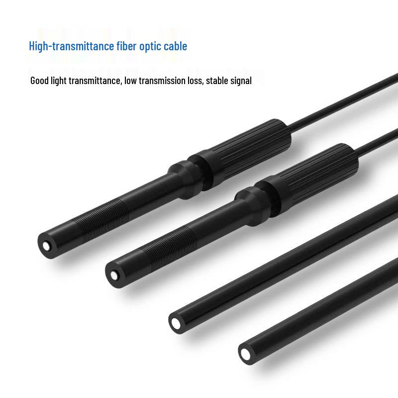 High-Speed M3M4M6 Fiber Optic Sensor with Diffuse Reflection, Through-Beam, Elbow, Straight Head, & Coaxial Probe