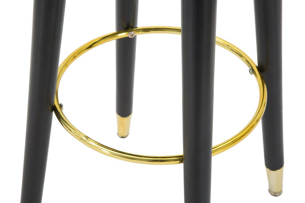 Bar Stool Paris Teal Gold Cm Ø 35X74