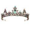 Headwear Baroque Color Alloy Crown Bride Wedding Dress Accessories Birthday Party Princess