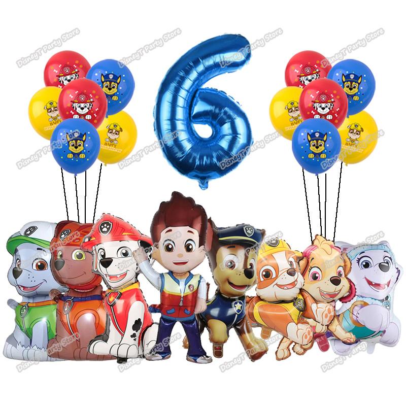 PAW Patrol Birthday Party Decoration New Version Balloon Set Disposable Tableware Kid Event Supplies Banner Backdrop Gift