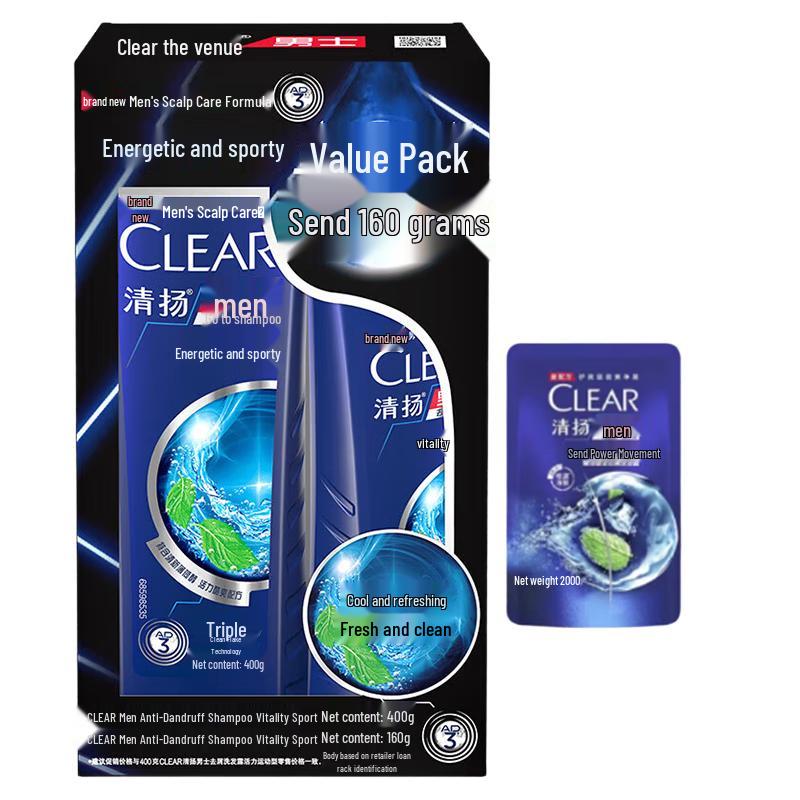 

Clear Men Anti-Dandruff Active Sport Mint Oil Control Shampoo Pack