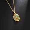 Stainless Steel Christian Virgin Mary Pendant Our Lady of Guadalupe Necklace Women's Religious Lucky Amulet Jewelry Gift