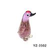 Colorful Cute Glass Duck Mini Figurine Craft Ornament Easter Animal Tiny Statues Home Table Micro Fairy Garden Decor Accessories